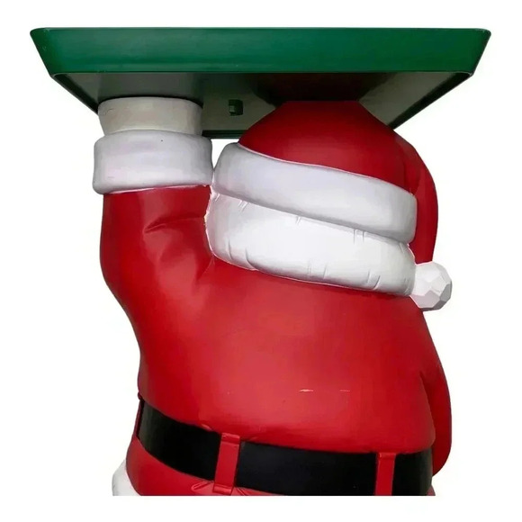 Mr. Christmas 22" Serving Santa with Tray on Wheels No Remote - Picture 7 of 13